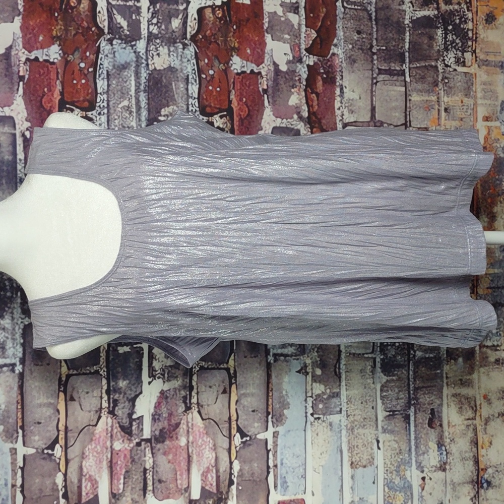 Chico's "Lustrous" Crinkle Tank Top